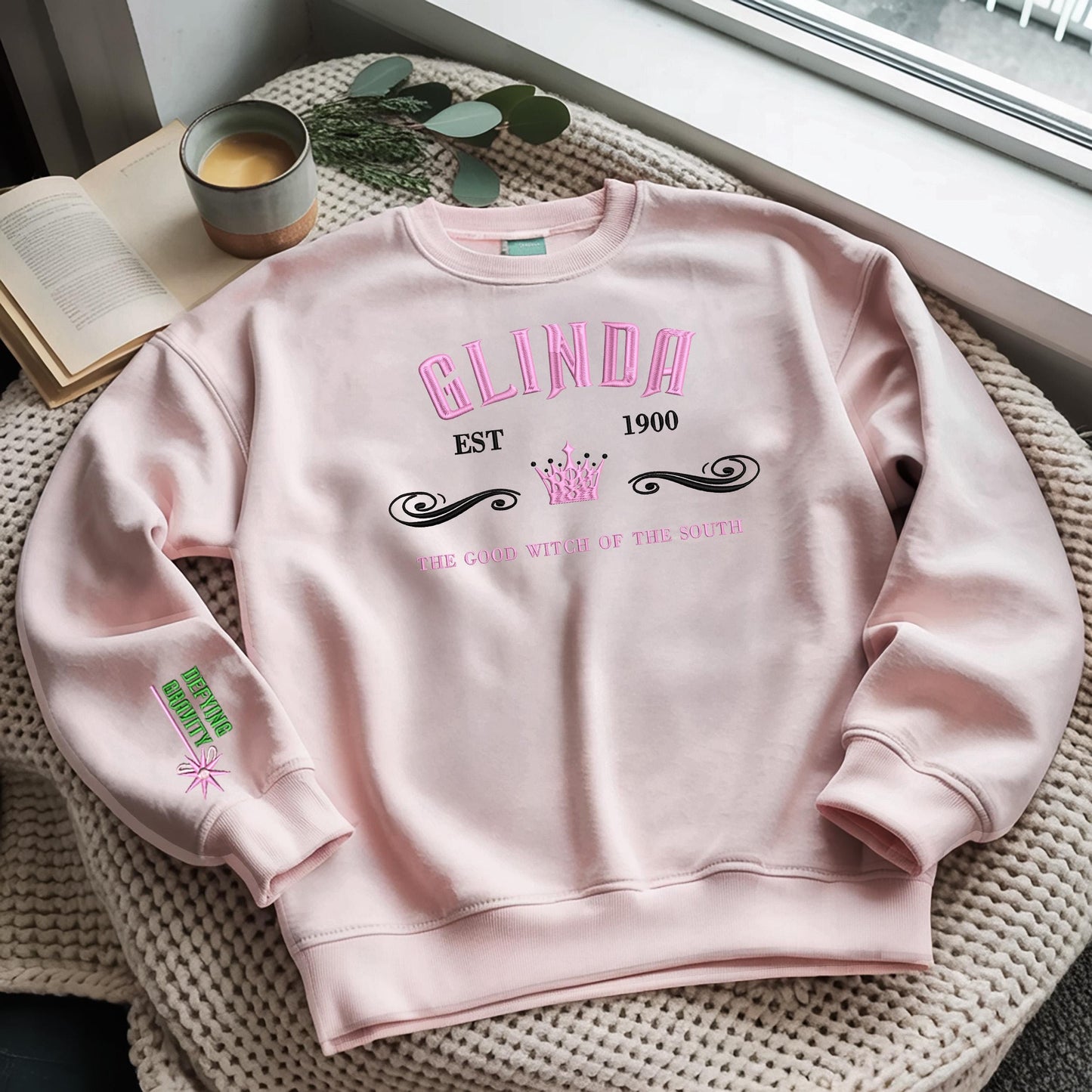 Wicked Broadway Sweatshirt: Elphaba & Glinda Emerald City Sweater