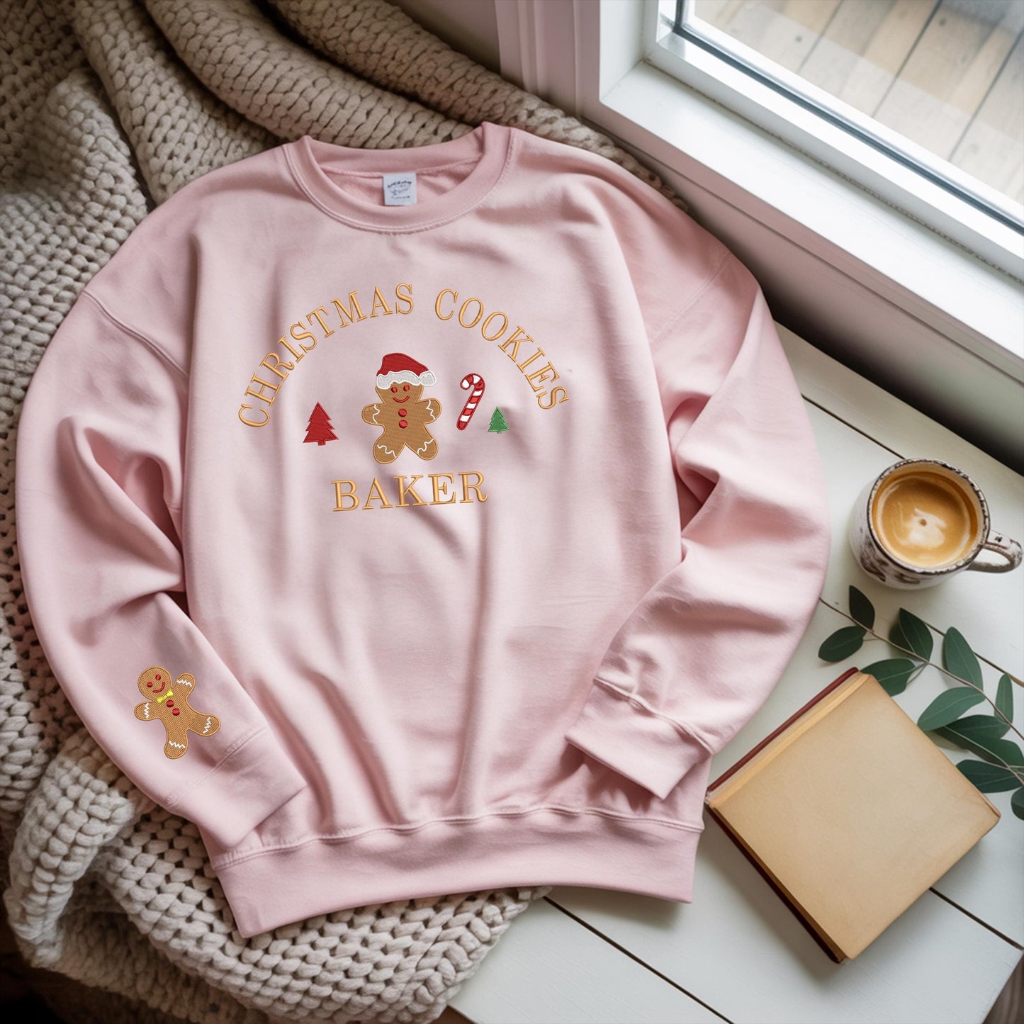 Christmas Cookie Baker Sweatshirt, Christmas Cookie Tester Embroidered  Sweatshirt, Christmas Crewneck Sweatshirt, Couple Xmas Sweatshirt