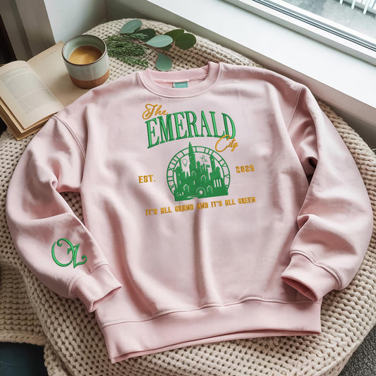 Wicked Broadway Emerald City Sweatshirt: Elphaba & Glinda Gift