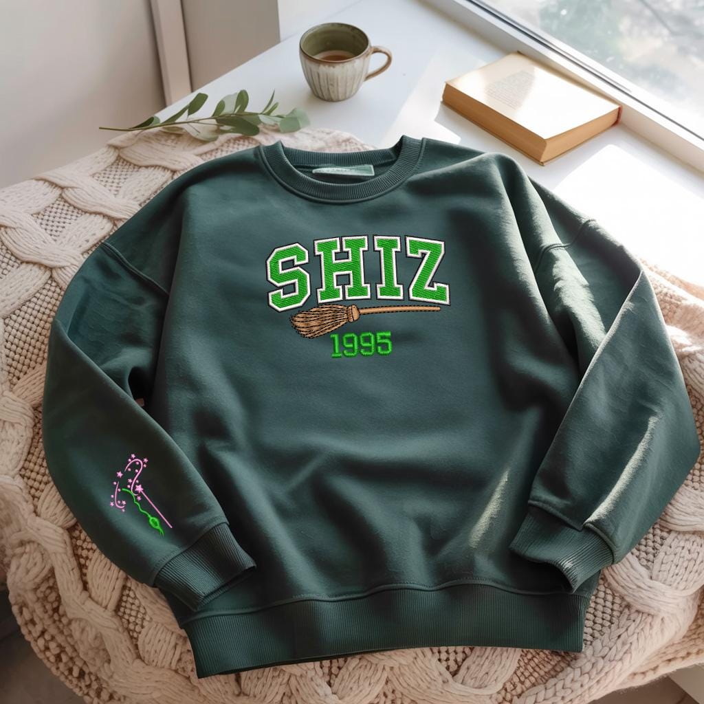 Elphaba & Glinda Embroidered Sweatshirt - Wicked Broadway Musical