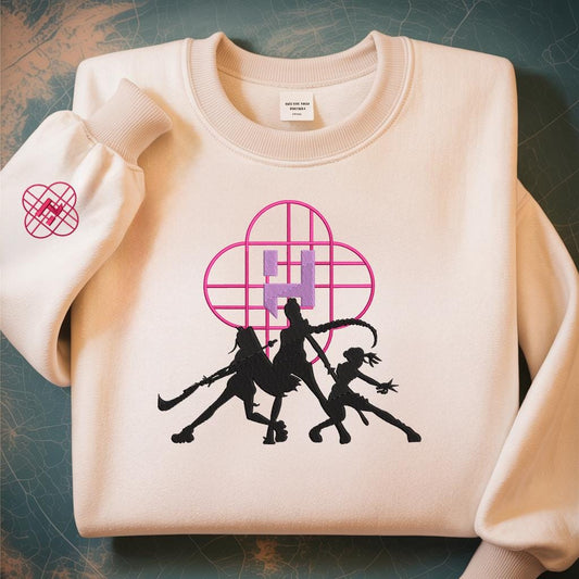 Huntrix & Sajaboy Sweatshirt, Kpop Demon Hunters Sweatshirt, Mira Rumi Joey Merch , Demon Hunter Merch, Gift For Kpop Fan, Kpop Movie Shirt