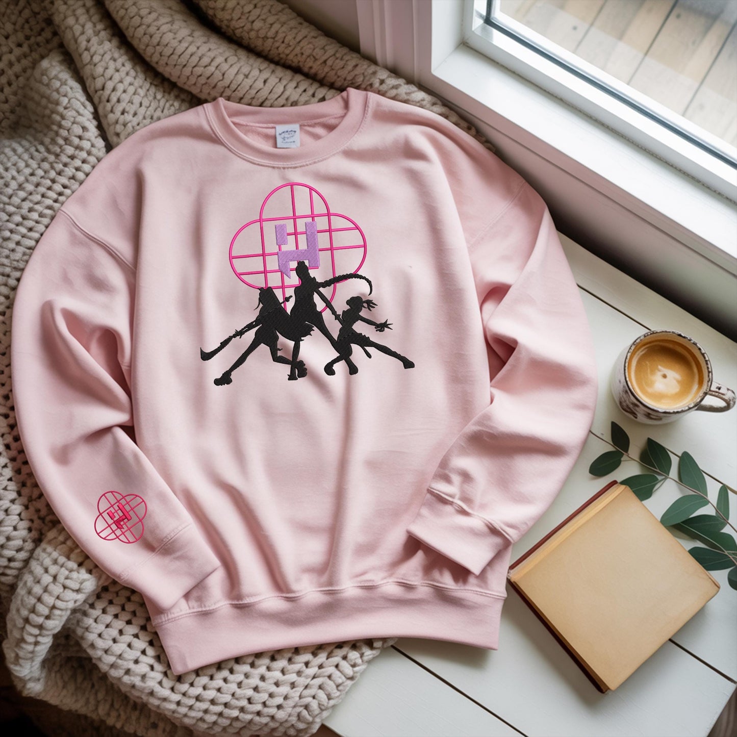 Huntrix & Sajaboy Sweatshirt, Kpop Demon Hunters Sweatshirt, Mira Rumi Joey Merch , Demon Hunter Merch, Gift For Kpop Fan, Kpop Movie Shirt
