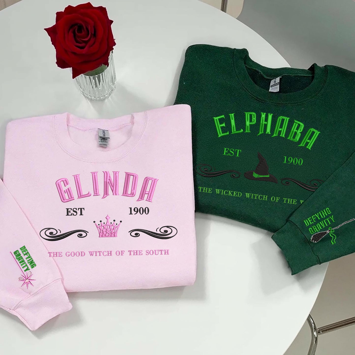 Wicked Broadway Sweatshirt: Elphaba & Glinda Emerald City Sweater