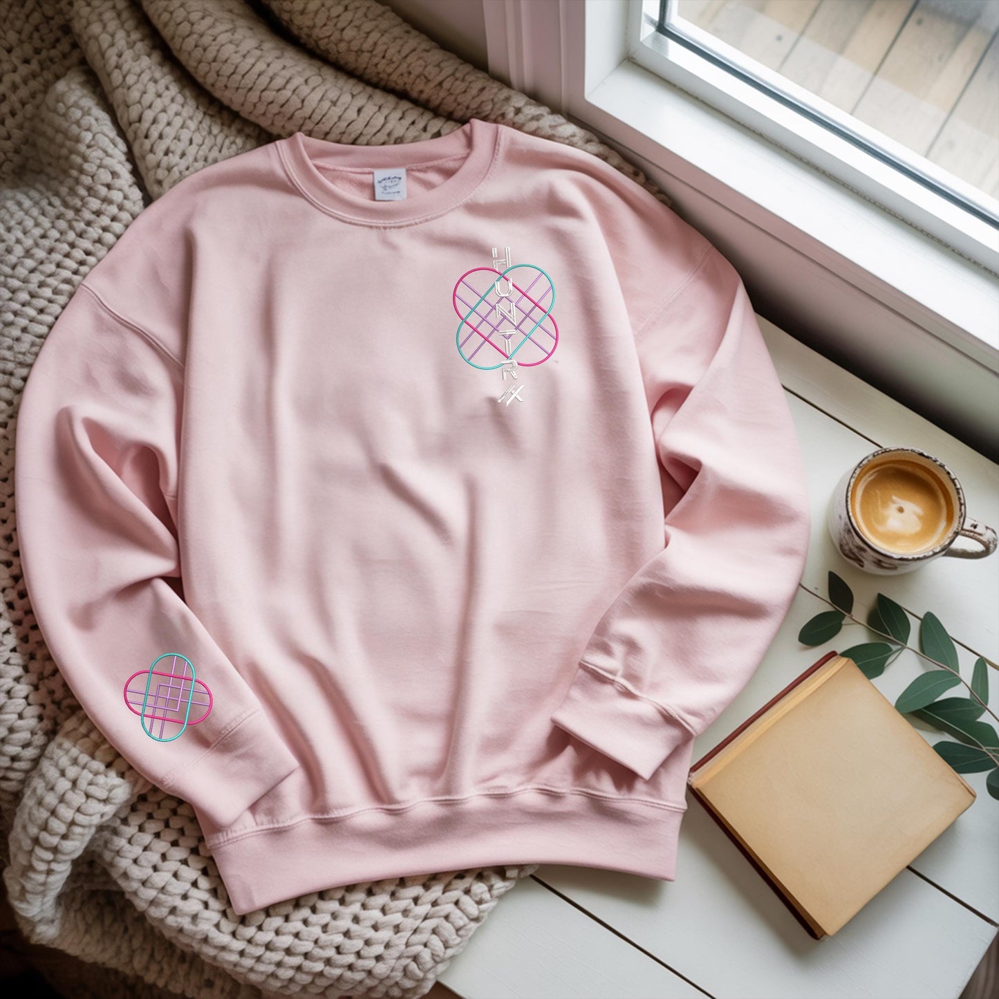 Huntrix KPOP Band Embroidered Sweatshirt, Demon Hunter Hoodie, Kpop Demon Huntrix Gift Gift for Huntrix fans, Gift for Huntrix fans