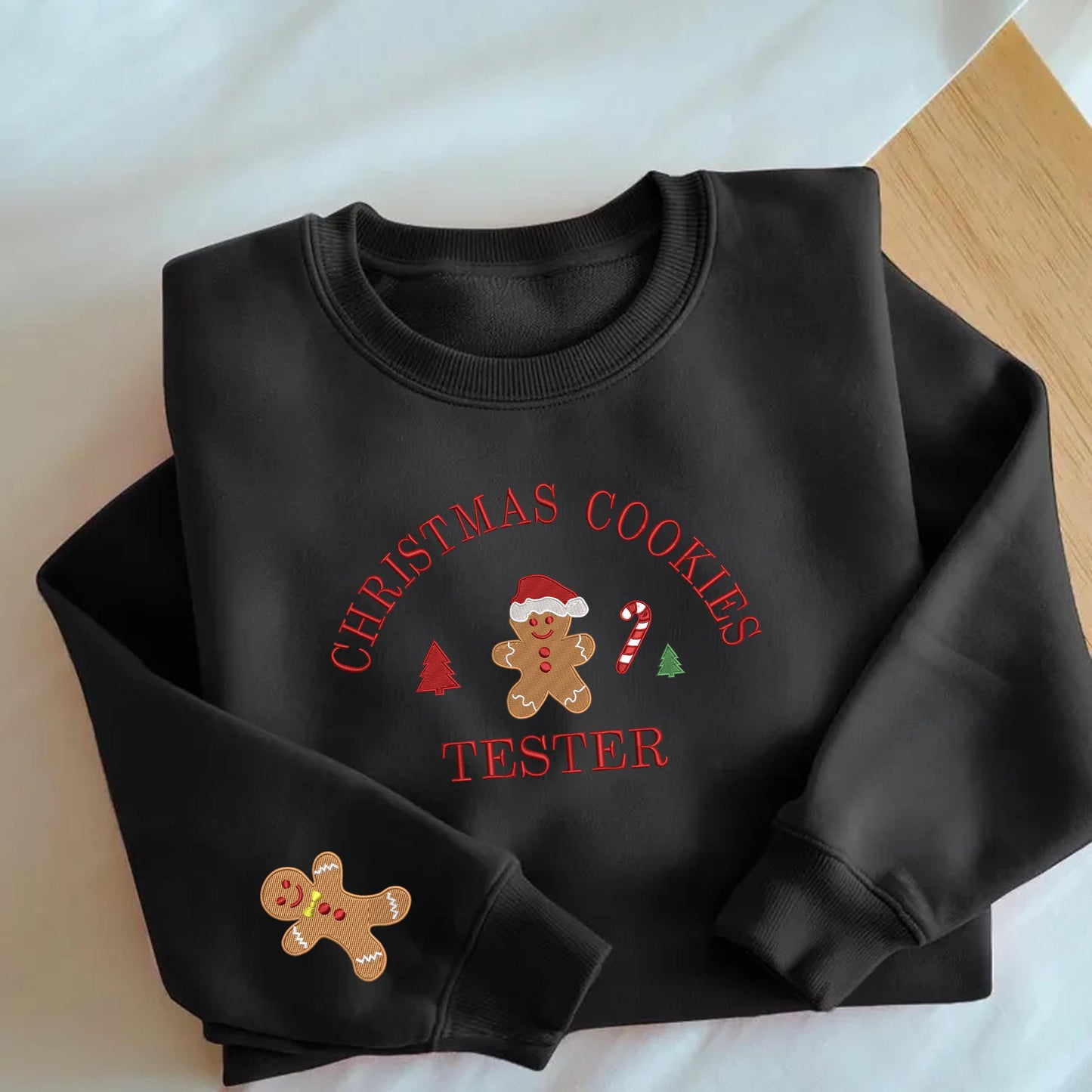 Christmas Cookie Baker Sweatshirt, Christmas Cookie Tester Embroidered  Sweatshirt, Christmas Crewneck Sweatshirt, Couple Xmas Sweatshirt