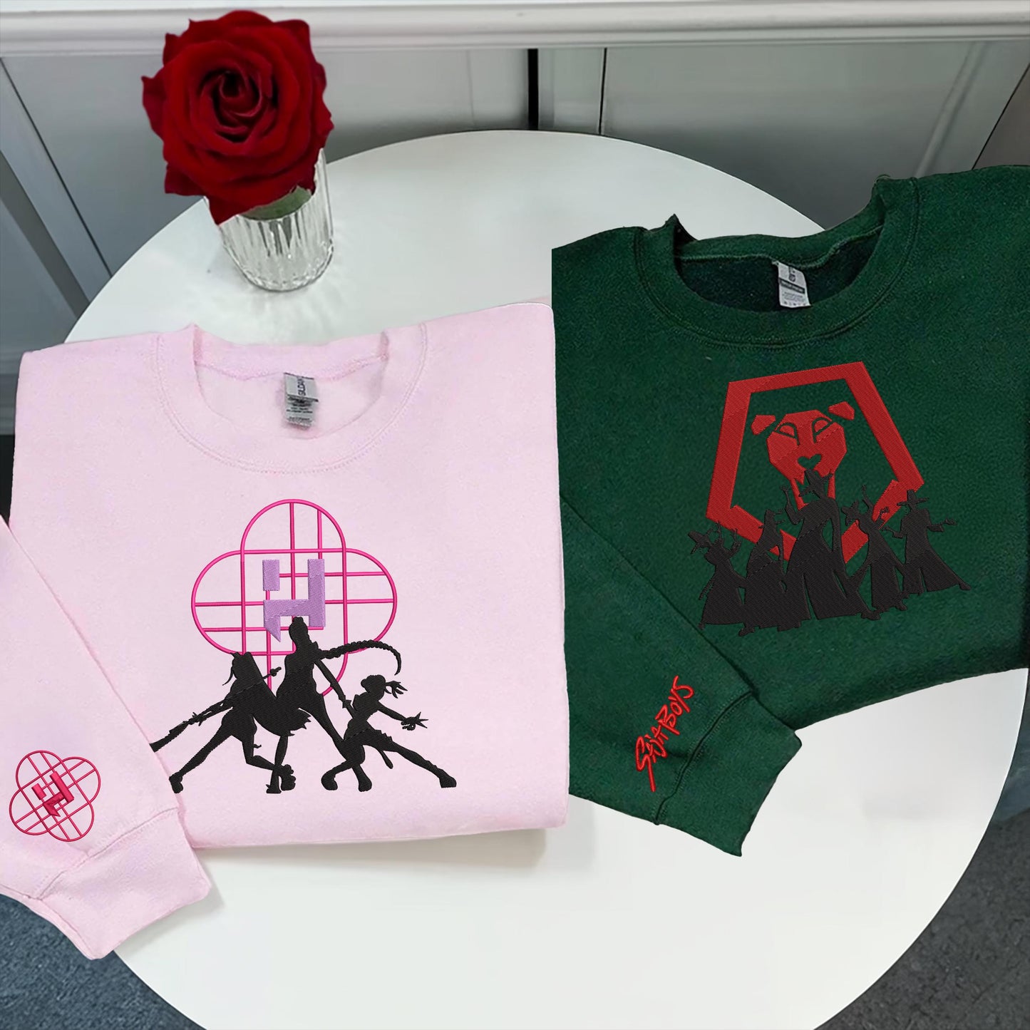 Huntrix & Sajaboy Sweatshirt, Kpop Demon Hunters Sweatshirt, Mira Rumi Joey Merch , Demon Hunter Merch, Gift For Kpop Fan, Kpop Movie Shirt