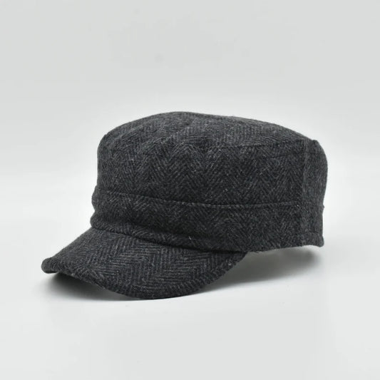 Herringbone Wool Camper Hat