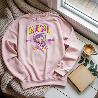 Huntrix Zoey Embroidered Sweatshirt: KPOP Fan Shirt