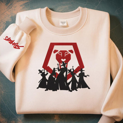 Huntrix & Sajaboy Sweatshirt, Kpop Demon Hunters Sweatshirt, Mira Rumi Joey Merch , Demon Hunter Merch, Gift For Kpop Fan, Kpop Movie Shirt