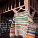 Hand-Knitted Colorful Striped Sweater