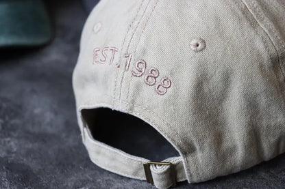 Embroidered Unisex Cap With Text