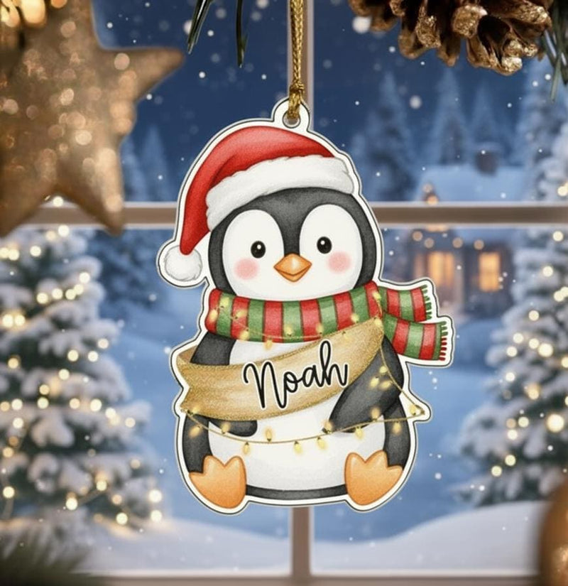 Personalied Baby Name Christmas Ornament, Personalized Reindeer Ornament