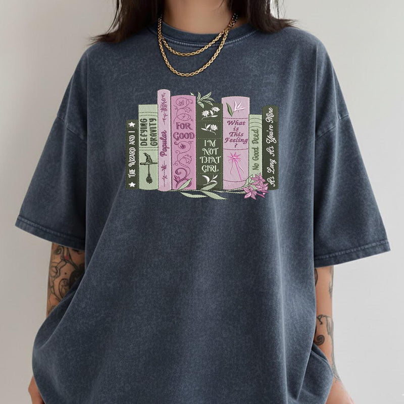 Wicked Changed For Good Book Comfort Colors embroidered Shirt