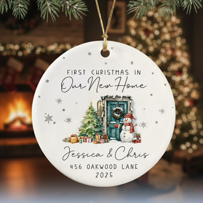 Our First Christmas in New Home Ornament, Custom New Home Ornament