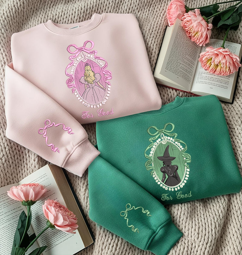 Wicked Coquette Bow Embroidered Shirt