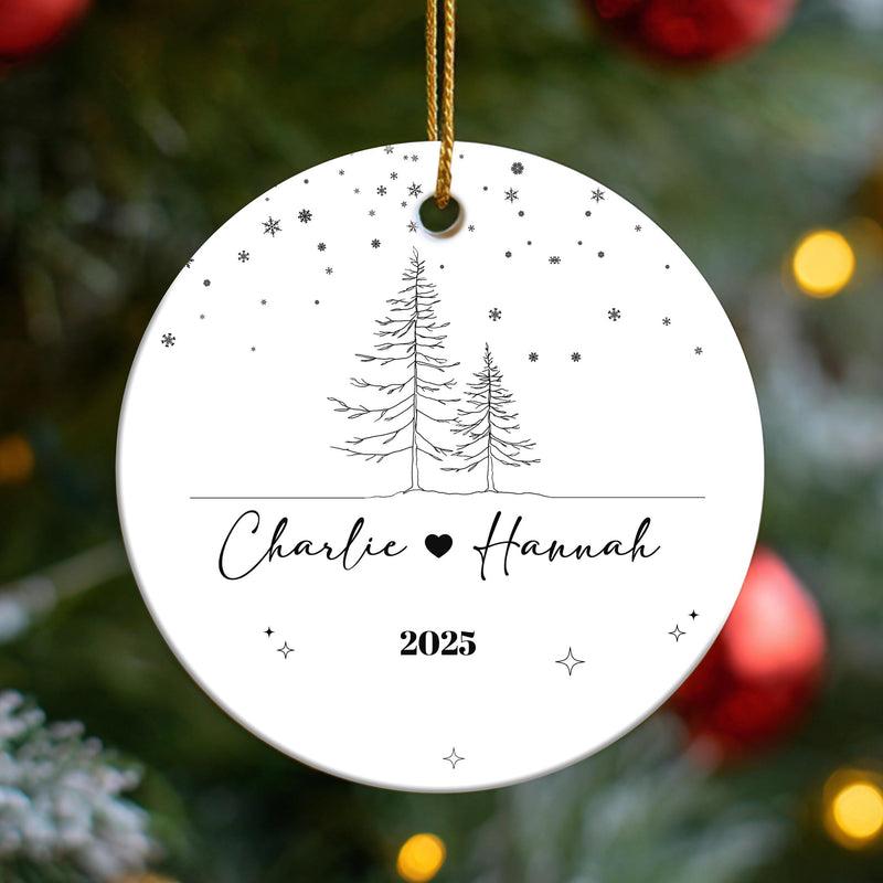 Personalized Couple Christmas Ornament , Couple Ornament, Together Ornament