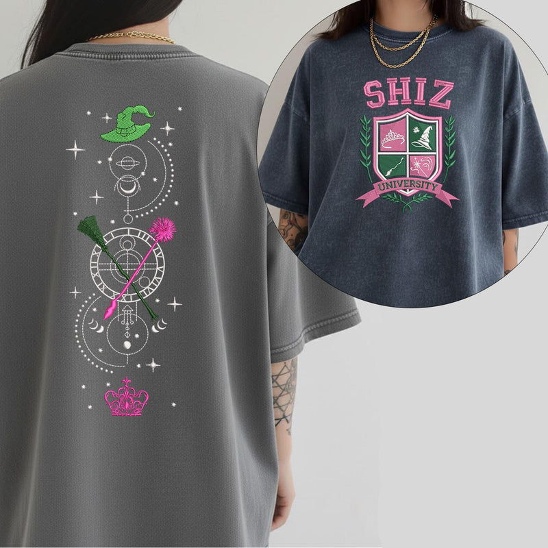 Shiz University Comfort Colors Shirt 2 Sides Embroider